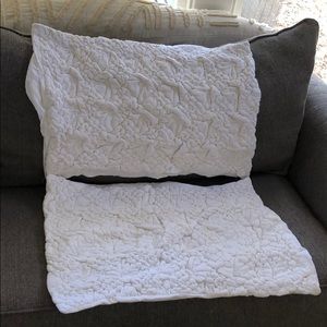 White pillow shams